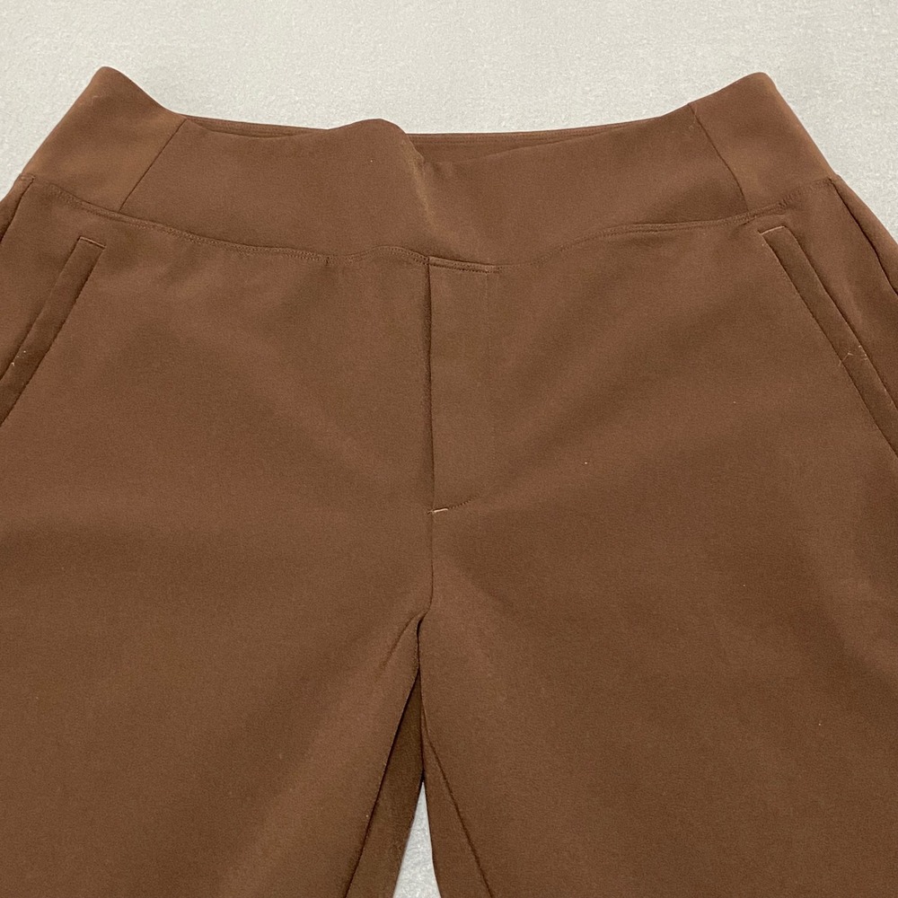 Athleta Women's 12P Brooklyn Heights High Rise Ankle Pants Brown Business - Picture 10 of 10